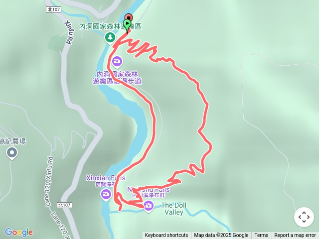 新北烏來內洞國家森林遊樂區步道環走