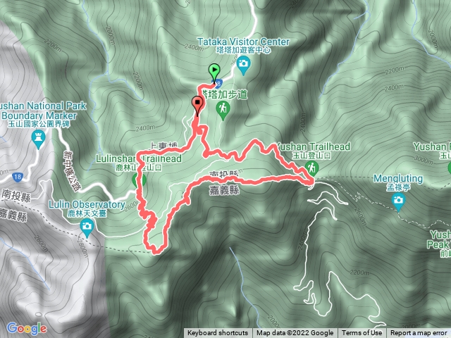 鹿林山進麟趾山出