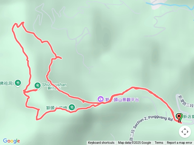 新店獅仔頭山p路線