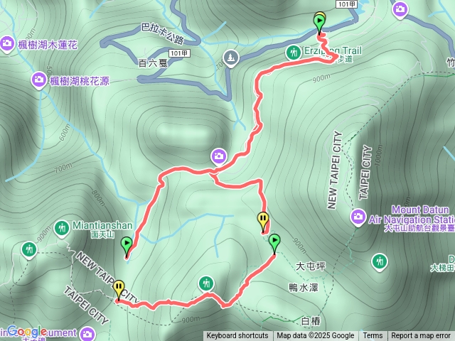 二子坪上大屯西峰