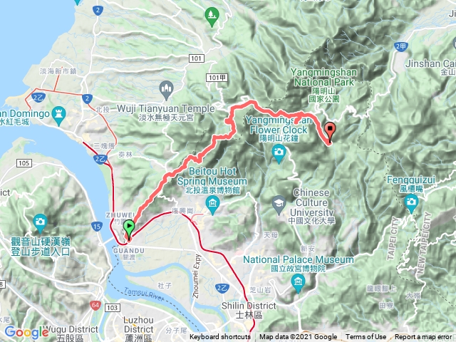 關渡>大屯山