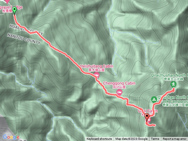 奇萊北峰D1 (滑雪山莊重裝-稜線扎營後輕裝下切取水+攀北峰)