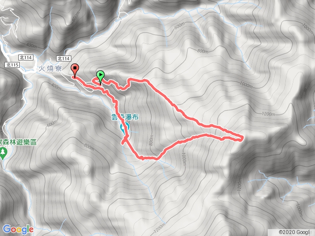 逐鹿山經中坑溪水路下雲森瀑布