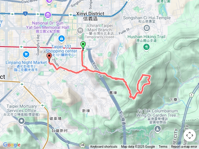 象山峰、南港山、九五峰