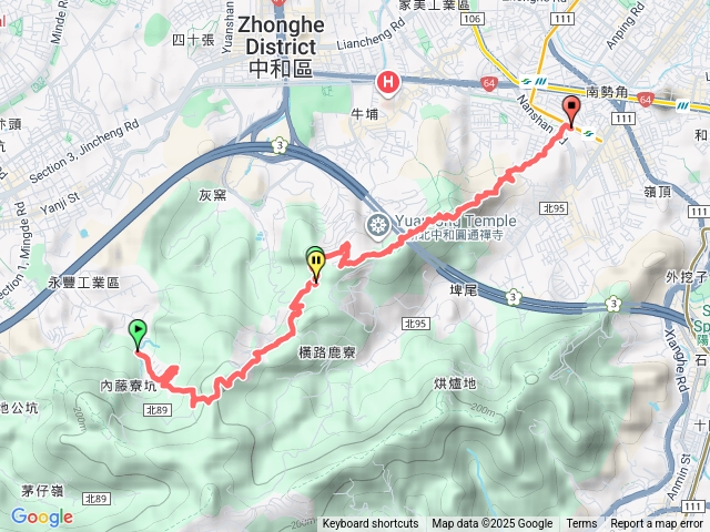 2025微笑山線大縱走尋寶集章任務微笑山線：【天上山系】烘爐地土地公段202512171009預覽圖
