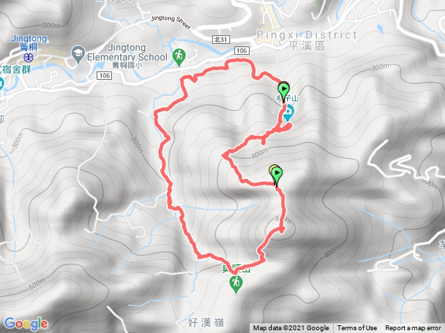 孝子山、慈母峰、中央尖O走