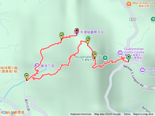20250809 觀音山遊客中心 牛港稜步道 廖添丁洞 順時O繞