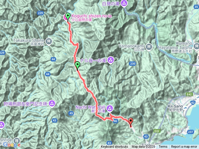 熊野古道中邊路：小口-那智大社