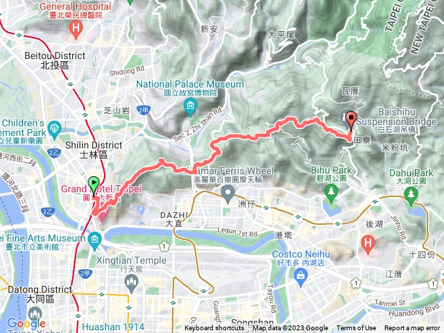 2023年臺北大縱走：尋寶任務臺北大縱走第五段：捷運劍潭站至碧山巖（劍潭支線）20230408124942