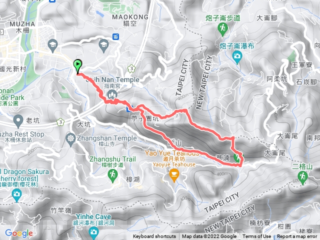指南宮千階步道 & 猴山岳步道O型