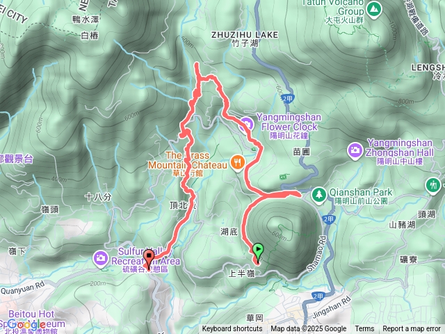 陽明山區古道與瀑布群