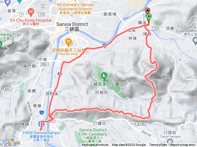 橫溪站｜溪南尖｜主公山｜王公坑山｜橫溪橋