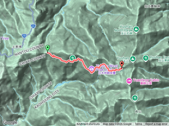 玉山登山口-排雲山莊