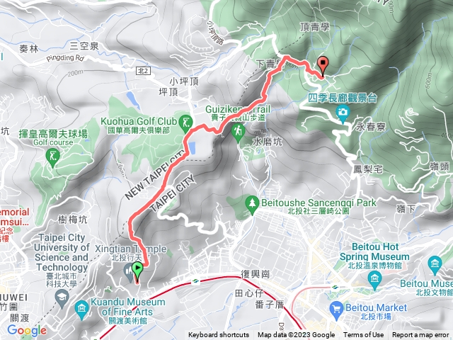 忠義山步道 台北大縱走一