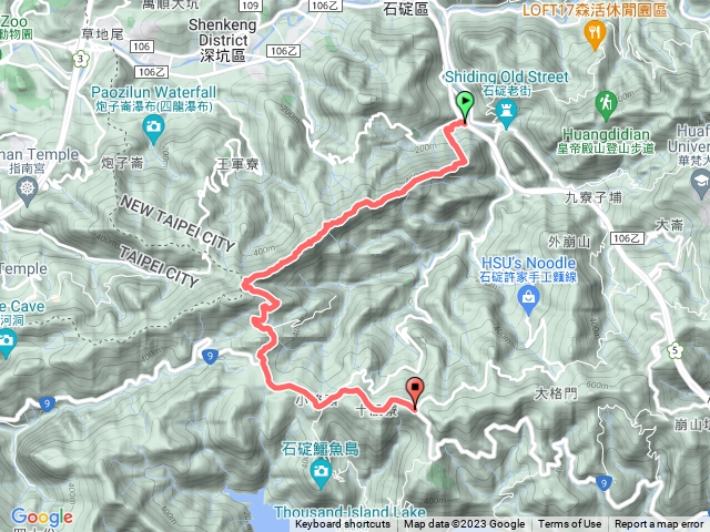 筆架山石碇到二格在座公車回石碇