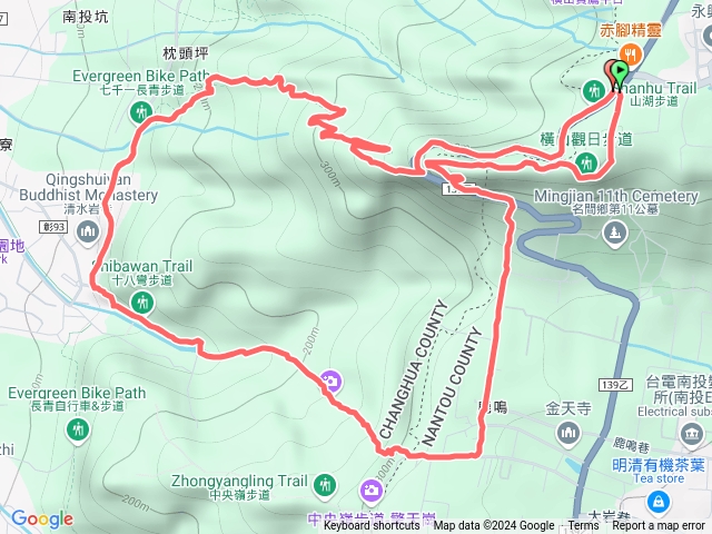 南投橫山觀日步道-十八彎古道-長青步道O型《八卦台地/茶園風光/夕陽/古道》預覽圖