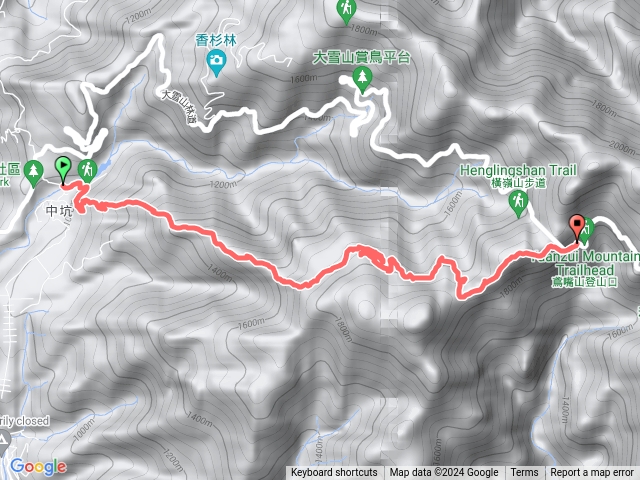 橫嶺山至隧道口出