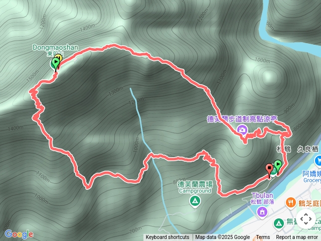 德芙蘭東南陵上東卯山O，腦霧走錯一段