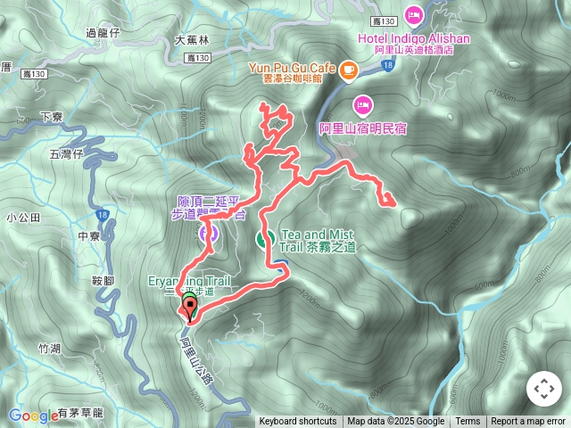 二延平步道、隙頂山、隙頂度南峰O繞