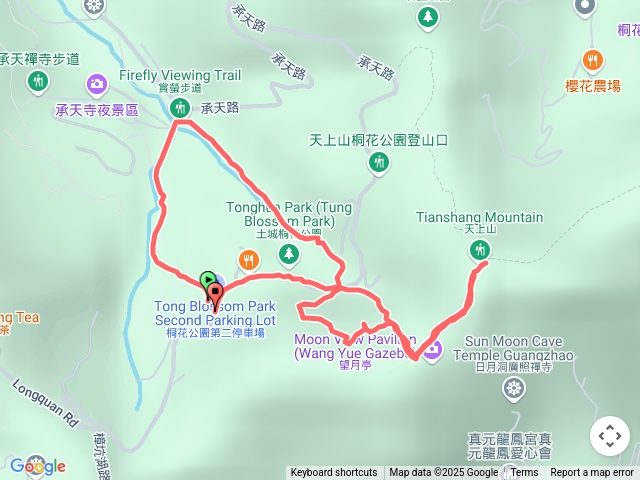 桐花公園步道天上山
