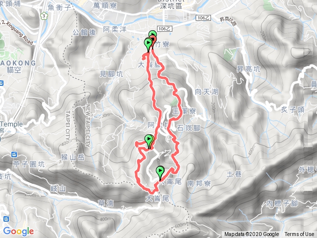 大崎嶺 阿柔洋山 石觀音越嶺