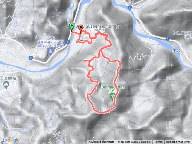 帶あおい爬谷關七雄白毛山