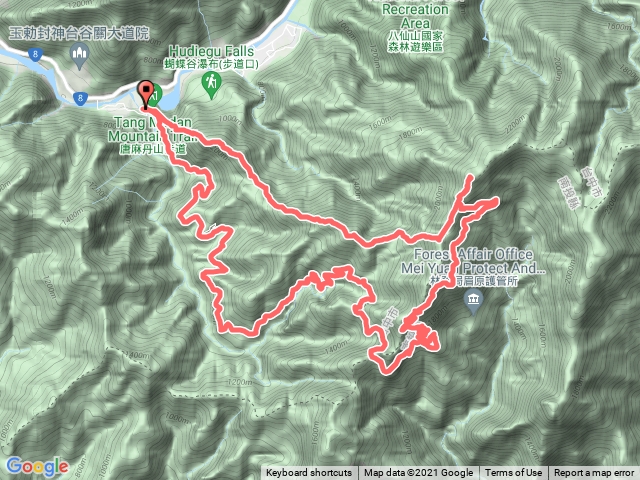 裡冷林道-八仙山-唐麻丹山o型