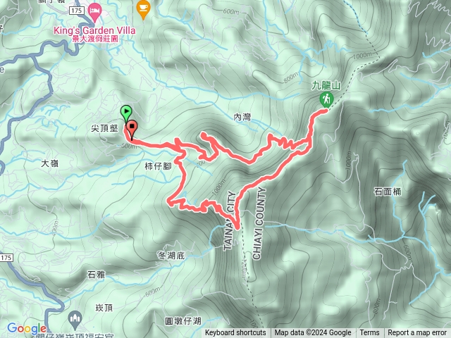 大凍山雞籠山九龍山O型路線