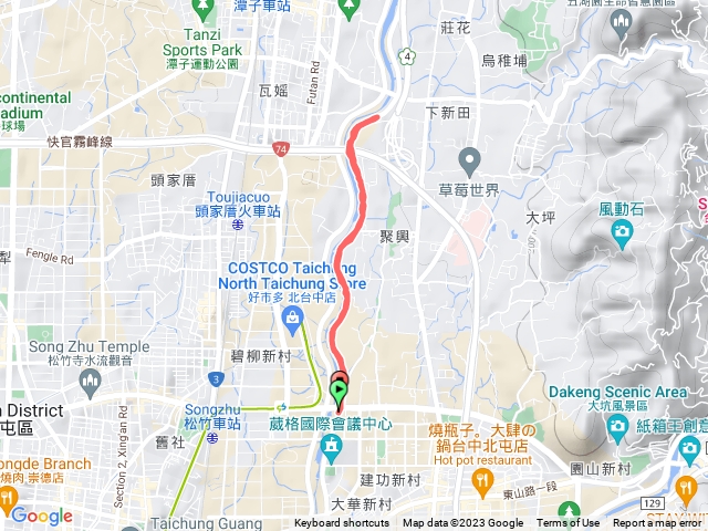 旱溪河堤路跑