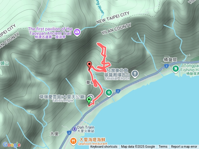 大里天公廟至雄鎮蠻煙來回