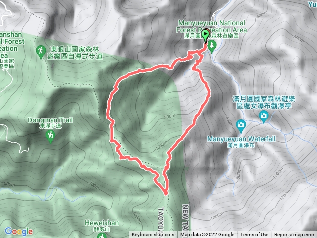 20220411_天德巷→拉卡山→東滿步道→東眼山腰繞路O型