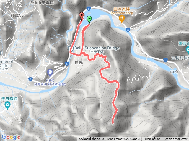 馬鞍壩-白毛山-白鹿吊橋