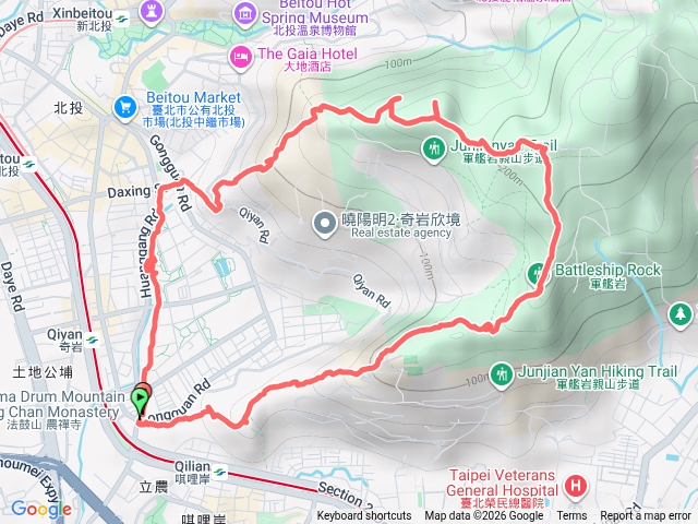 20260421 東華山 奇岩山 唭哩岸山 軍艦岩 烏尖連山 八頭山 丹鳳山 磺港溪奇岩公園 O行預覽圖
