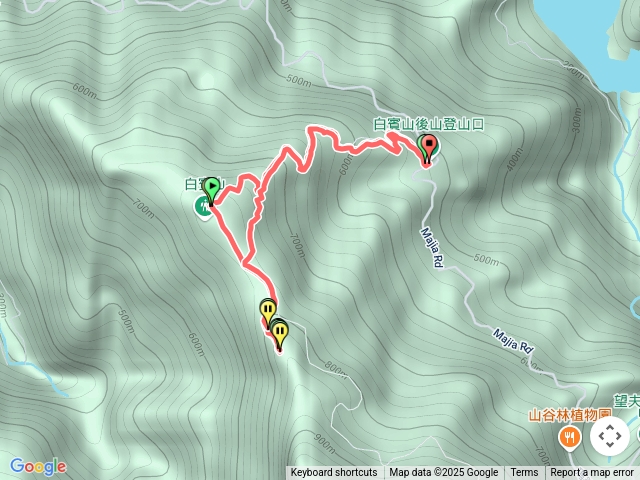 白賓山後山登山口至白賓山