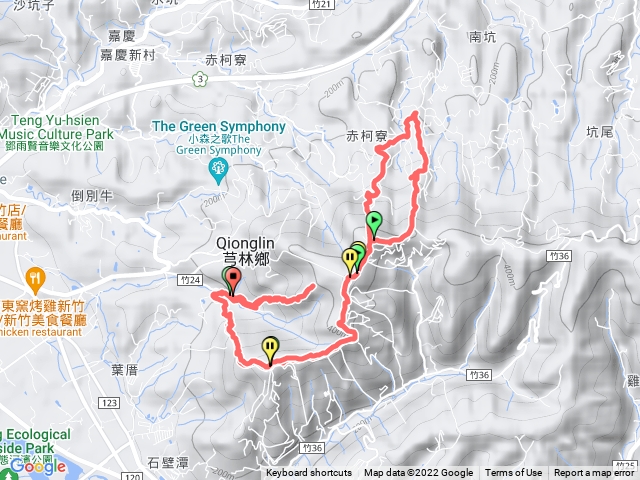 20220521 石碧潭山走中坑山O型