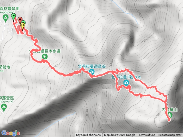 北得拉曼山及內鳥嘴20210505