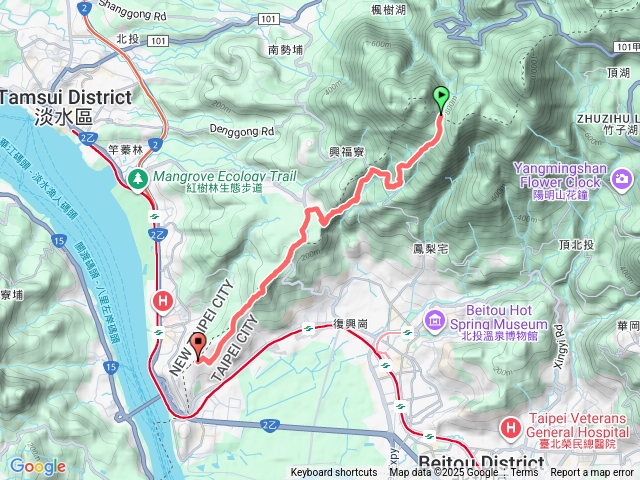 【任務一】2025臺北大縱走臺北大縱走第一段：關渡至二子坪20251006151604