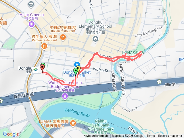 台北東湖樂活公園賞多種櫻花 (夜櫻)