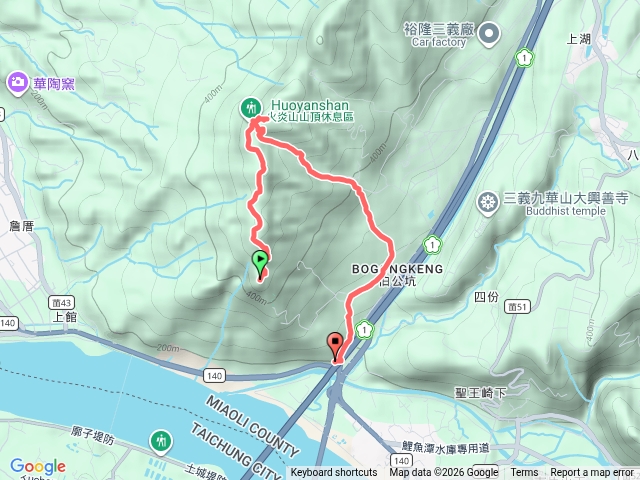 火炎山步道南鞍O型預覽圖