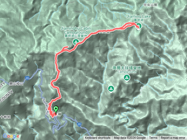 向陽山、三叉山、嘉明湖單攻預覽圖