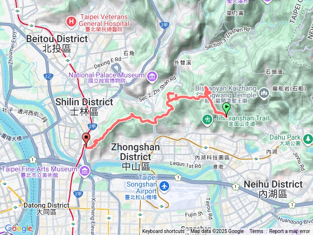 金面山到圓山保齡球館