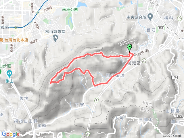 2018-10-21南港山縱走(中華科大-九五峰-南港山-麗山橋O型)