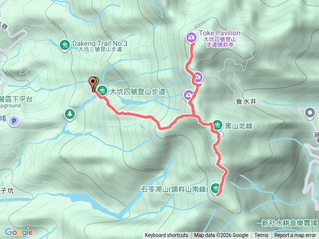 大坑四號步道頭嵙山 黑山北峰、黑山、石苓湖山