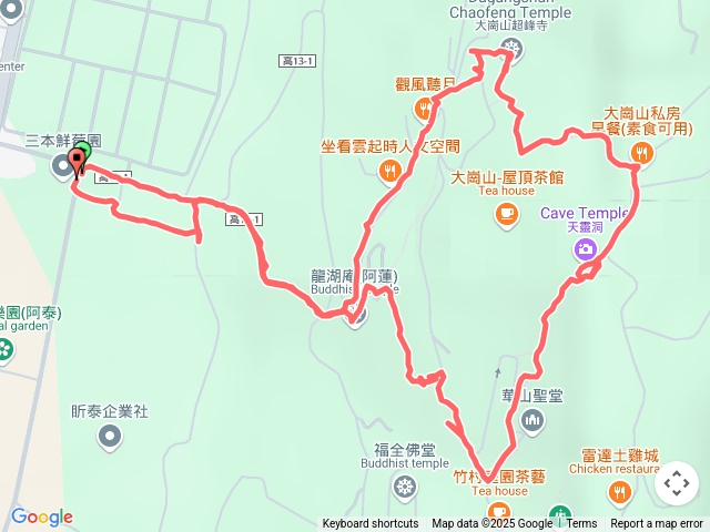 2025.03.23大崗山小O繞天靈洞超峰寺