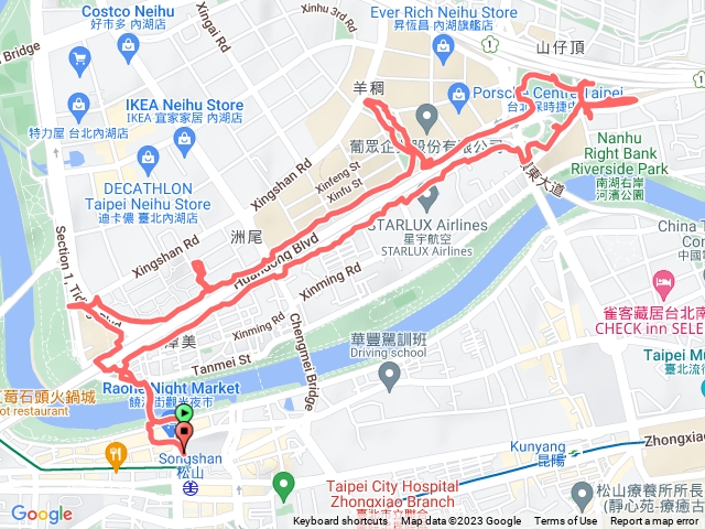 20230125彩虹橋-行善公園-天橋邊邊-內湖環東公園-安興綠地-美善公園-明美公園-石潭公園-潭美公園-週美綠地