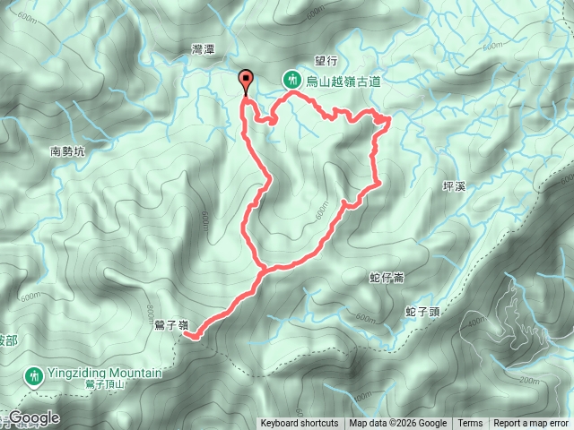 打鐵寮山、鶯子嶺、坪溪山、烏山越嶺古道P型預覽圖
