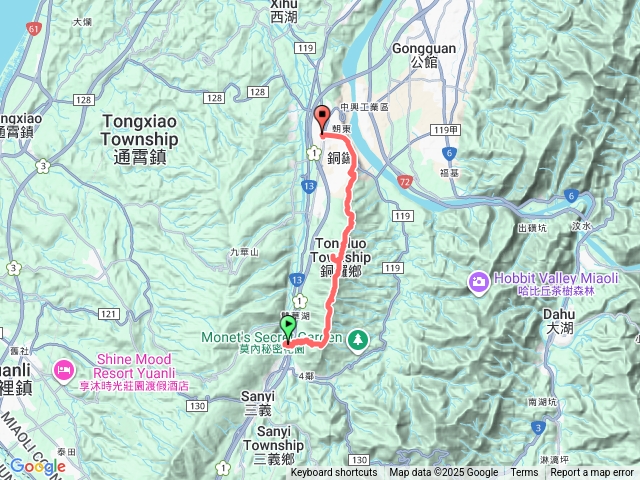 114/12/25-三員縱走-三角山/雙峰山/員屯山（三義車站到銅鑼車站）預覽圖