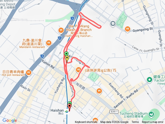 新北土城希望之河賞炮仗花