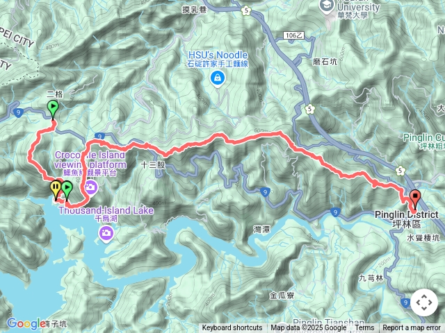 二格公園到坪林