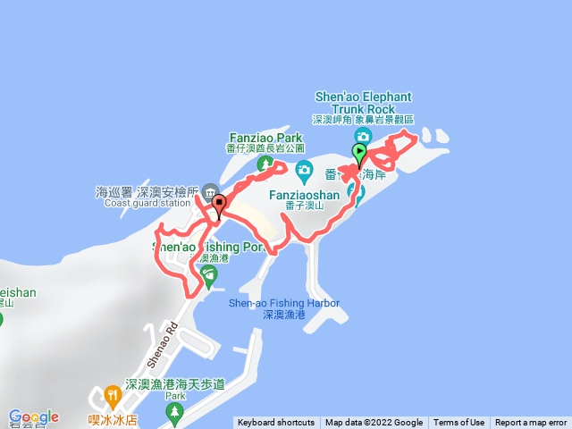 深澳漁港、象鼻岩步道